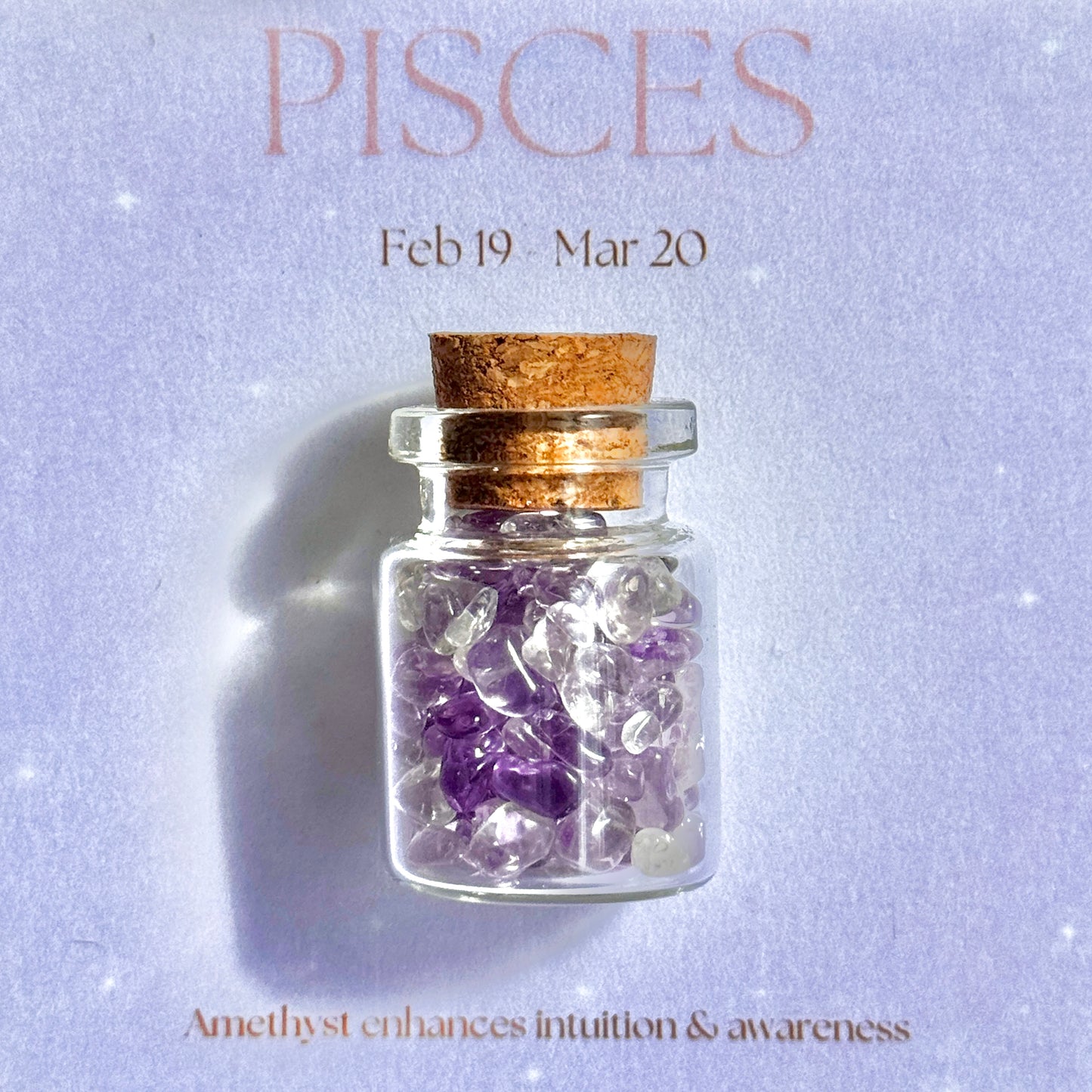 Mini Crystal Jar - Horoscope Series