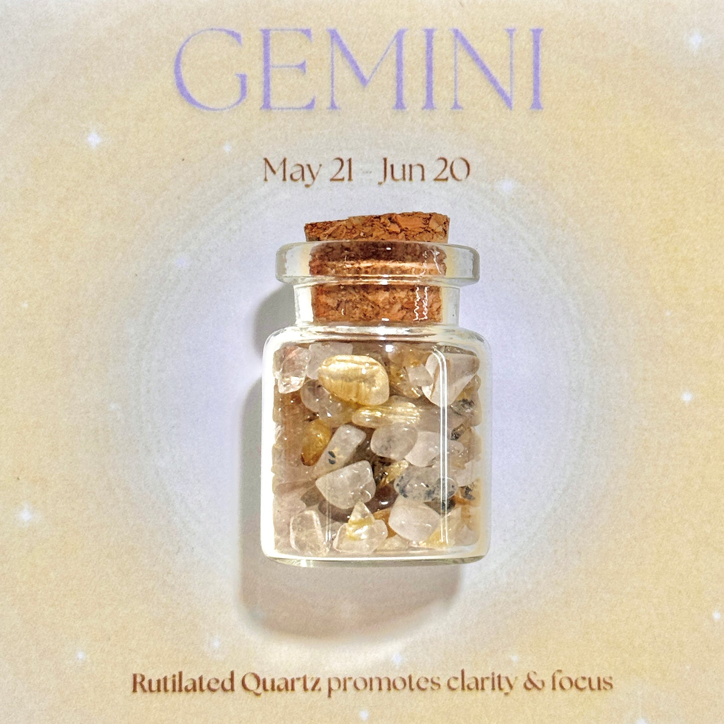 Mini Crystal Jar - Horoscope Series