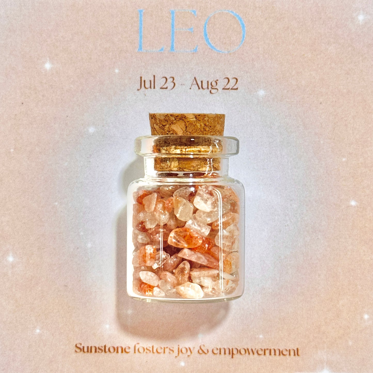 Mini Crystal Jar - Horoscope Series