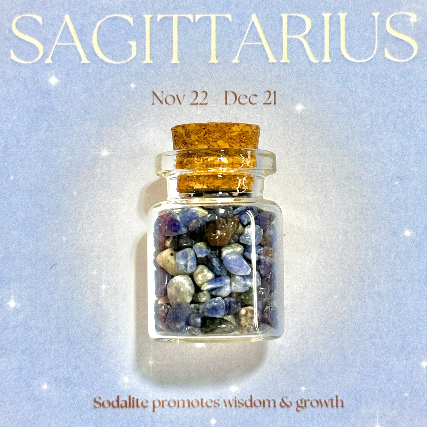 Mini Crystal Jar - Horoscope Series