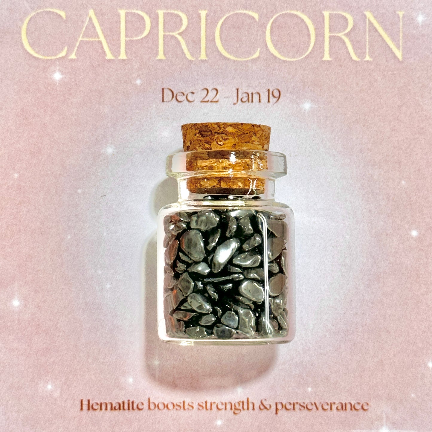 Mini Crystal Jar - Horoscope Series